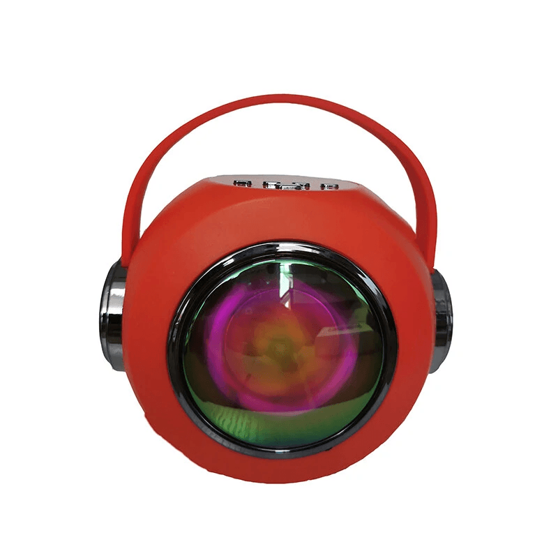 Portable Karaoke Speaker with Wireless Microphone LED Light and Battery