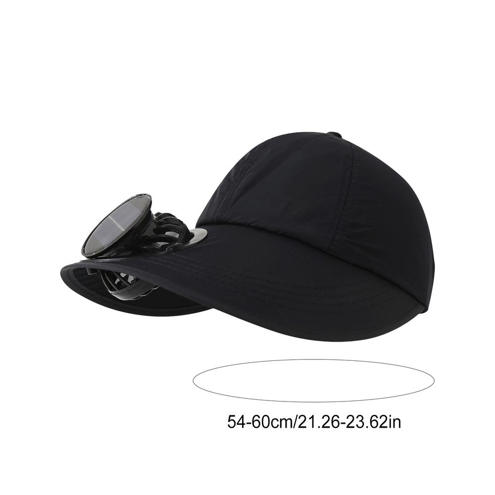 Rechargeable Fan Hat Solar Powered Cooling Sun Hat for Outdoor