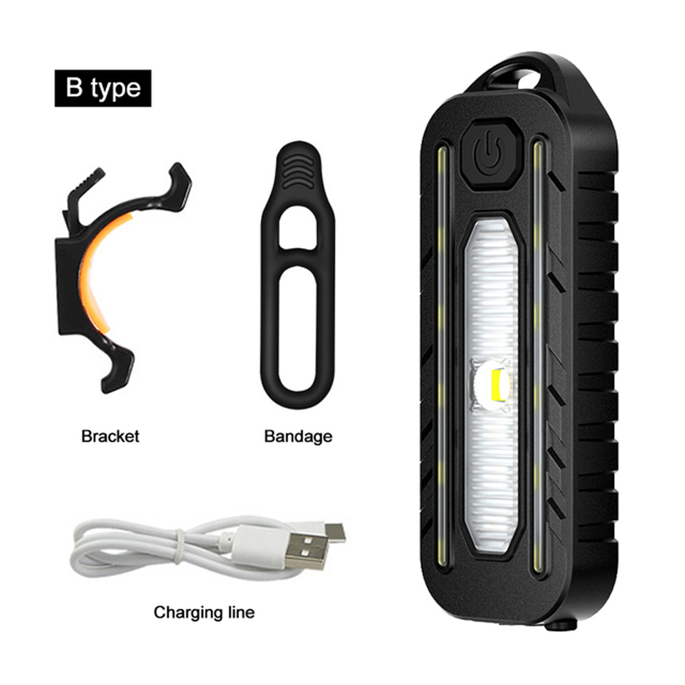 Rechargeable LED Safety Warning Light with Clip for Cycling and Outdoor Use