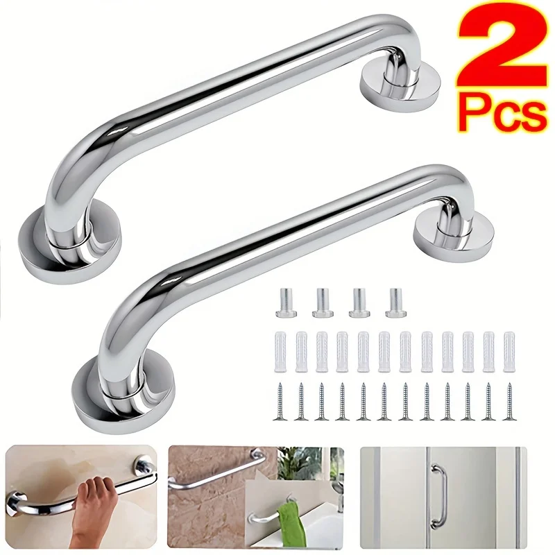 Stainless Steel Bathroom Safety Handrail Support Bar for Elderly and Disabled Accessibility