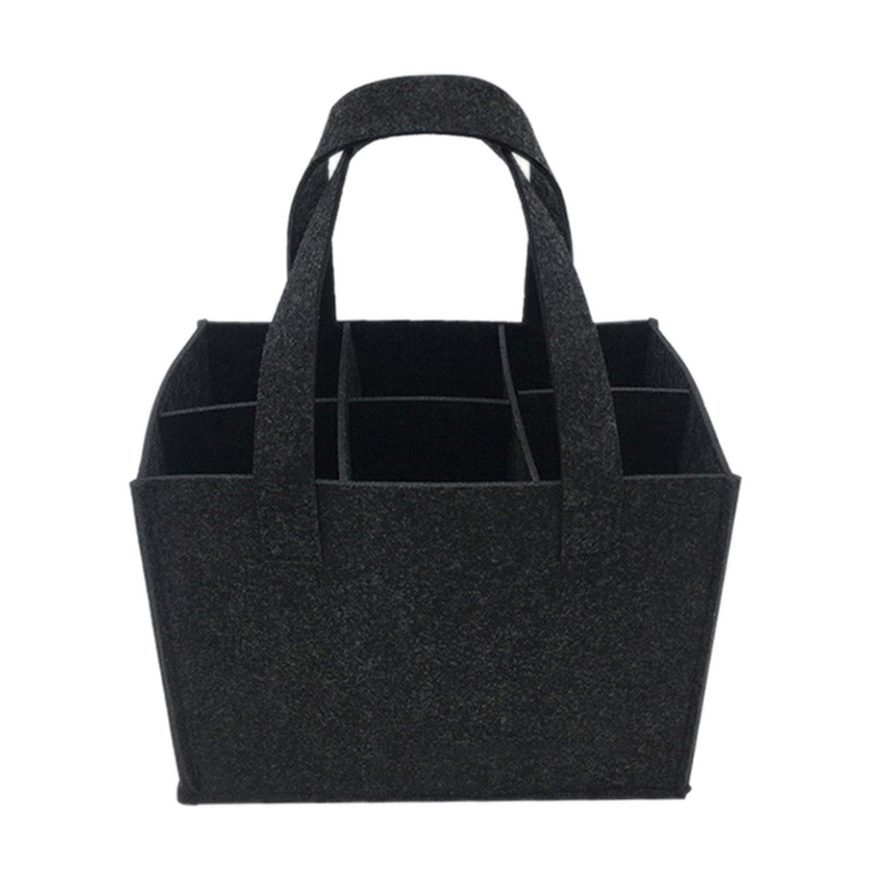 Foldable Wine Bottle Bag with Compartments Waterproof Travel Carrier