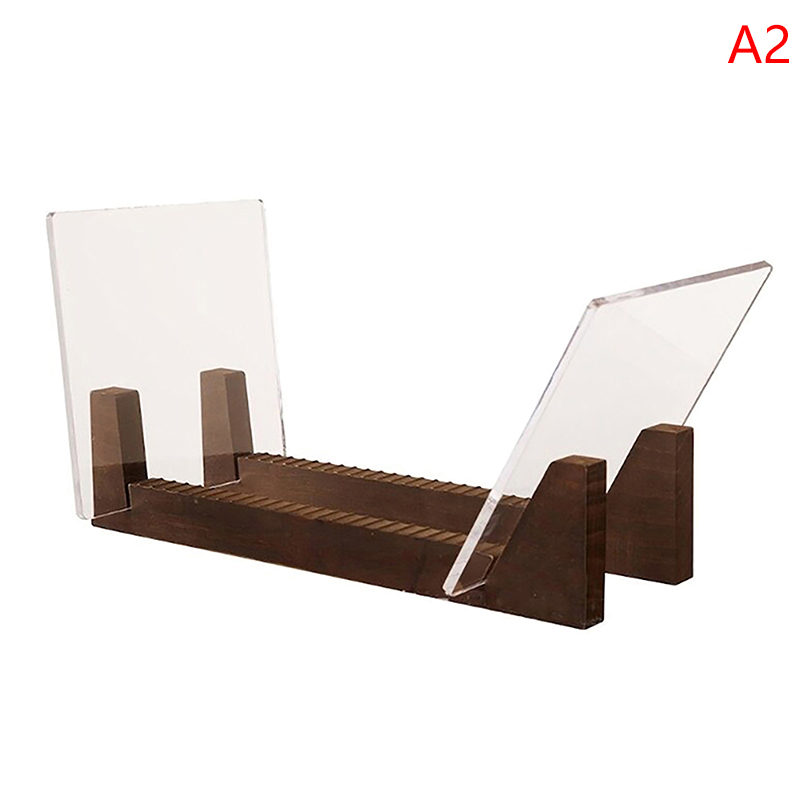 Vinyl Record Storage Holder Large Capacity LP Album Display Stand Wooden Rack