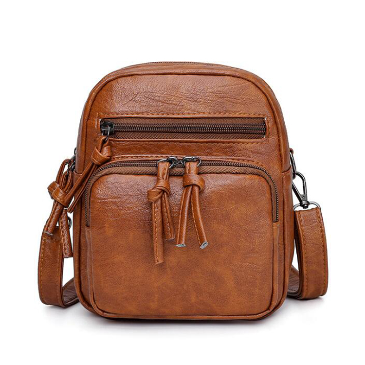 Vintage Casual Crossbody Bag for Women Soft PU Leather Shoulder Purse