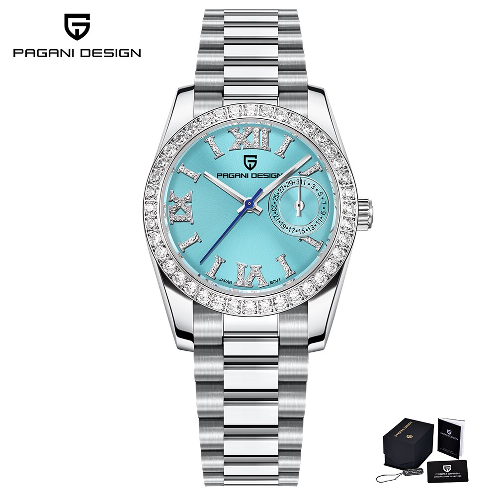 Womens Quartz Watch with Sapphire Crystal and Waterproof Stainless Steel Design