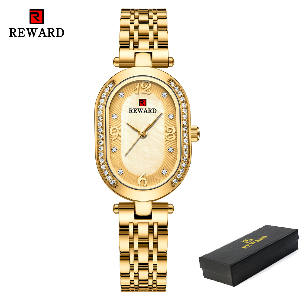 Minimalist Rose Gold Women Watch Luxury Stainless Steel Waterproof Quartz Wristwatch