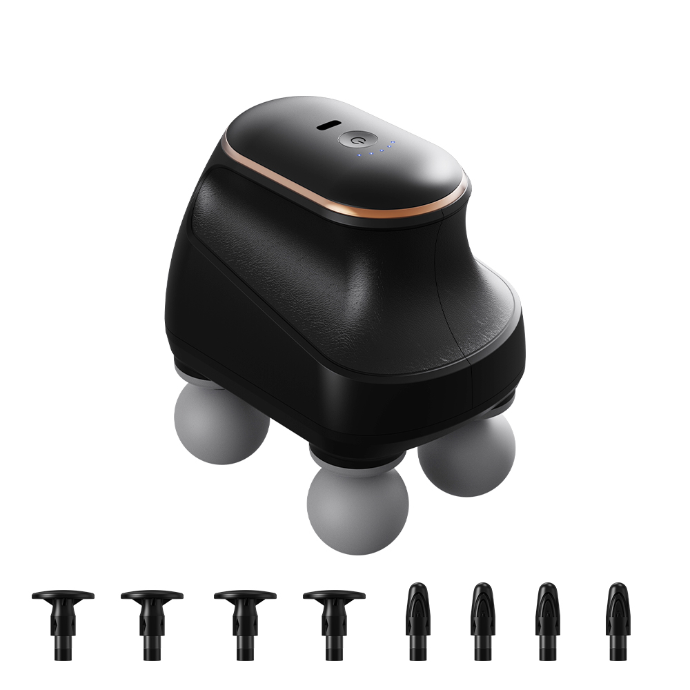 Portable Four Head Massage Gun Deep Tissue Muscle Massager for Full Body Relaxation