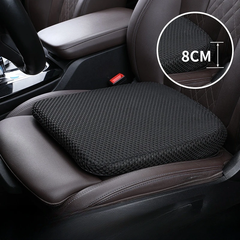 Memory Foam Car Seat Cushion Driver Seat Booster Cushion with Anti Slip Beveled Support