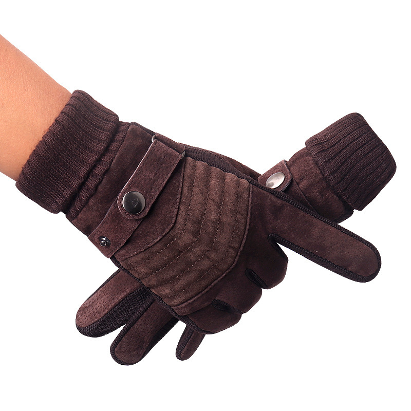 Mens Winter Motorcycle Gloves Windproof Touchscreen Thermal Riding Gloves