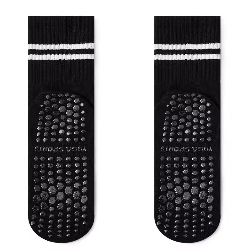 Womens Non Slip Pilates Socks with Grips Yoga Barre Ballet Dance Socks