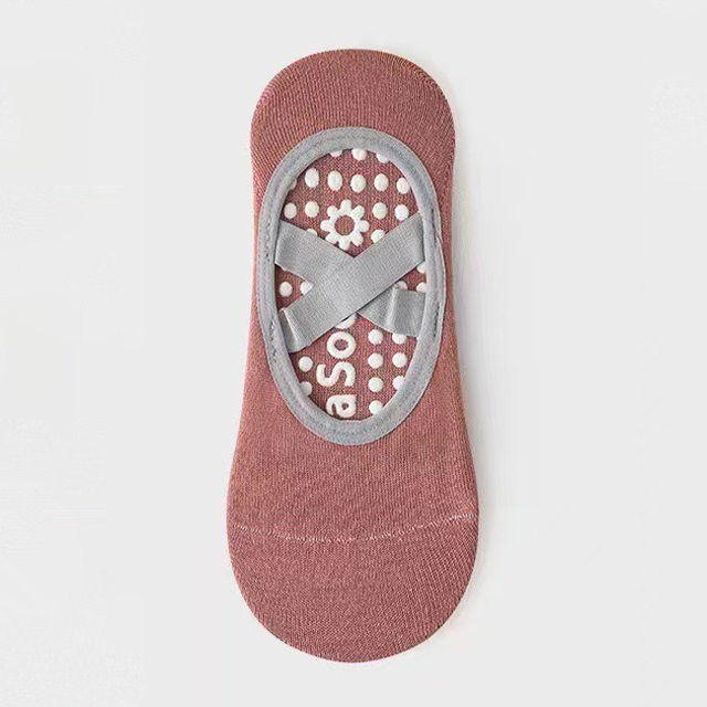 Breathable Cotton Yoga Socks Women Non Slip Pilates Dance Fitness Grip Socks