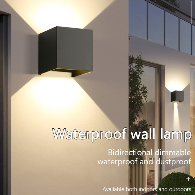 LED Outdoor Wall Lamp Waterproof Modern Porch Garden Light