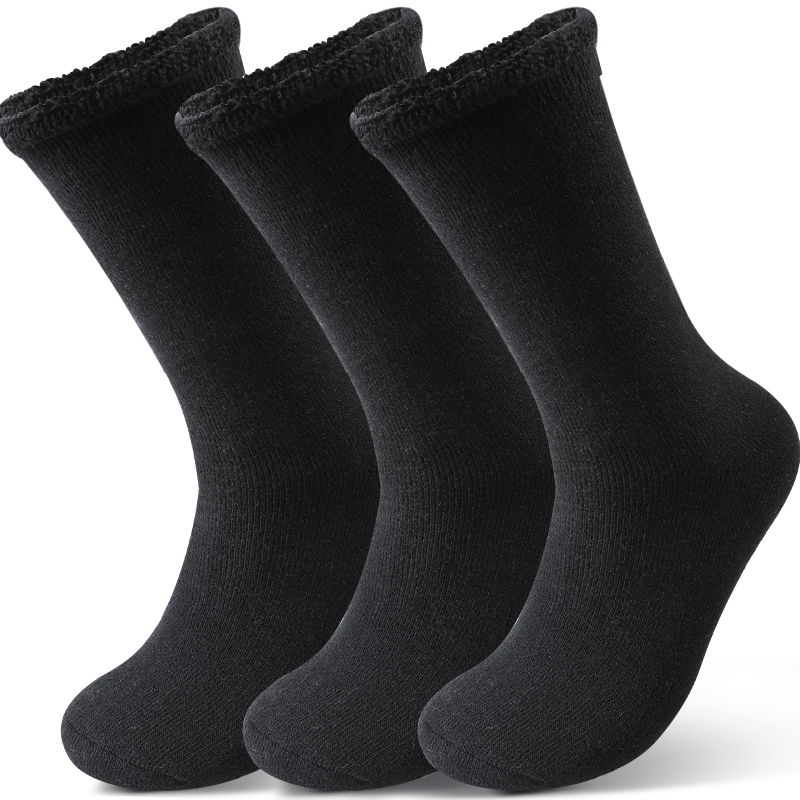 Mens Thermal Crew Socks with Fleece Lining