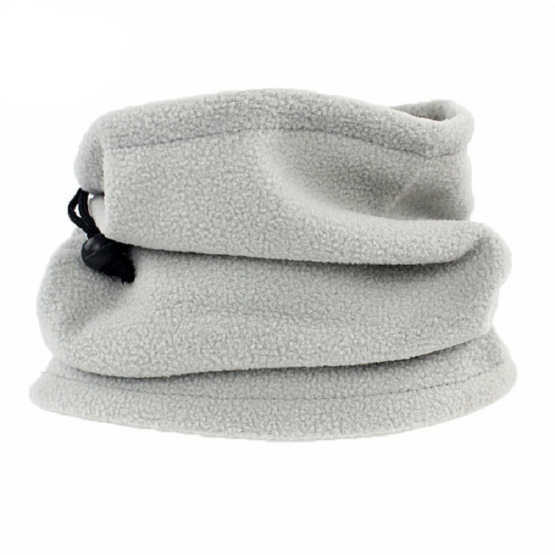 Polar Fleece Neck Tube Scarf Adjustable Winter Neck Warmer for Outdoor Sports