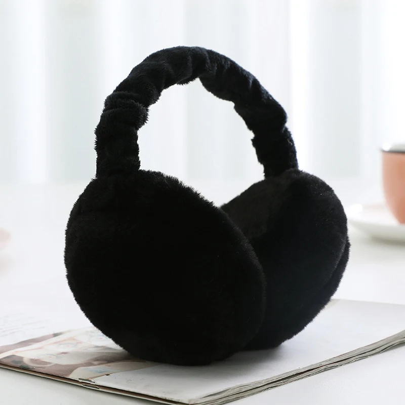 Plush Foldable Earmuffs Soft Faux Fur Winter Ear Warmers