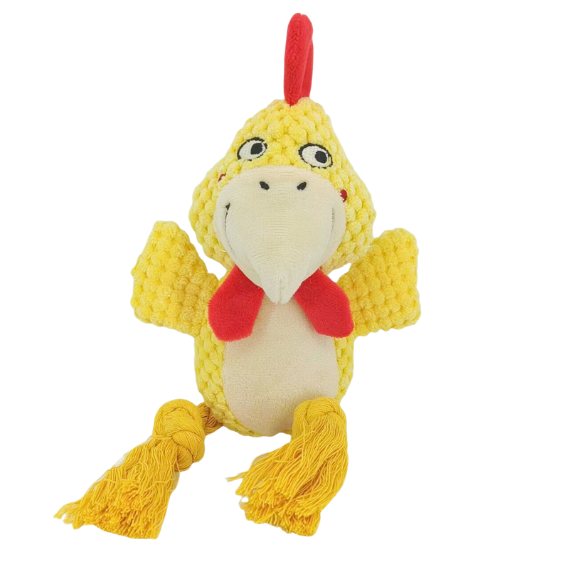 Fleece Dog Squeak Toy Bite Resistant Plush Toy for Small to Medium Dogs