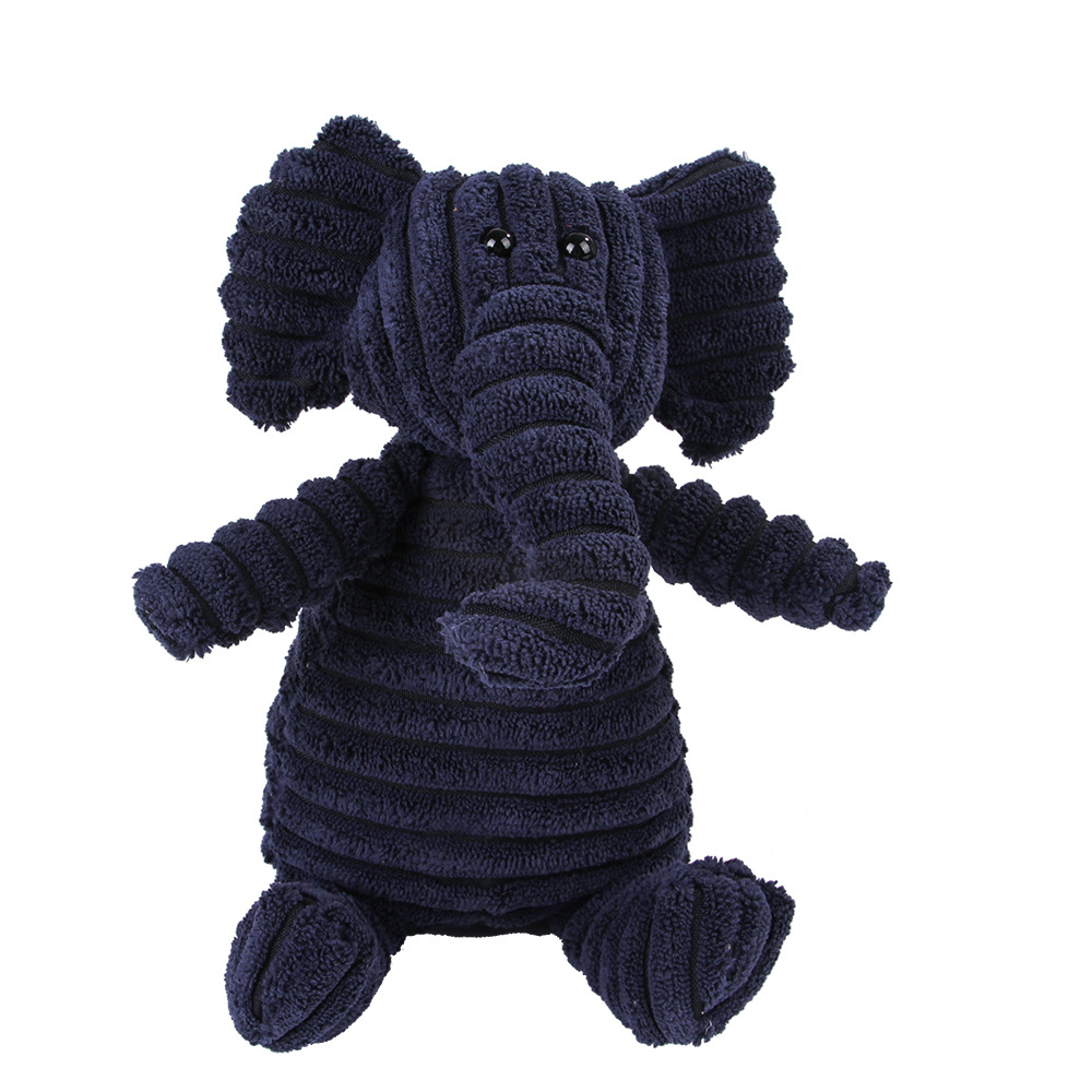 Plush Dog Chew Toy with Sound and Fleece Animal Design