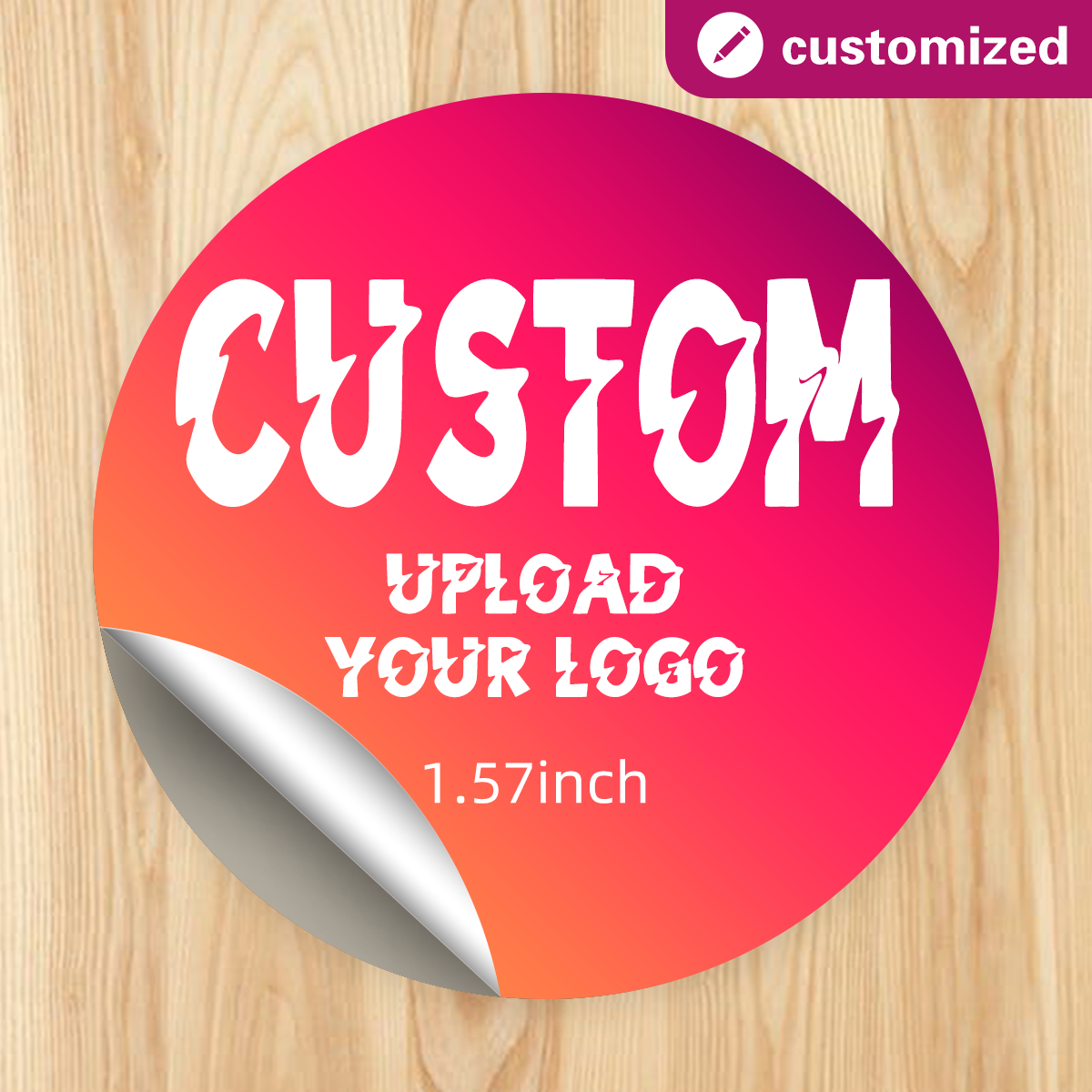 Clickable Sticker Logo Custom Sticker, Personalized Logo, Wedding and Design Sticke | Inspire ...
