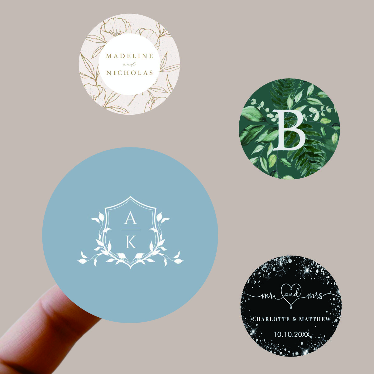 Custom Wedding and Event Stickers | Personalized Labels | Inspire Uplift