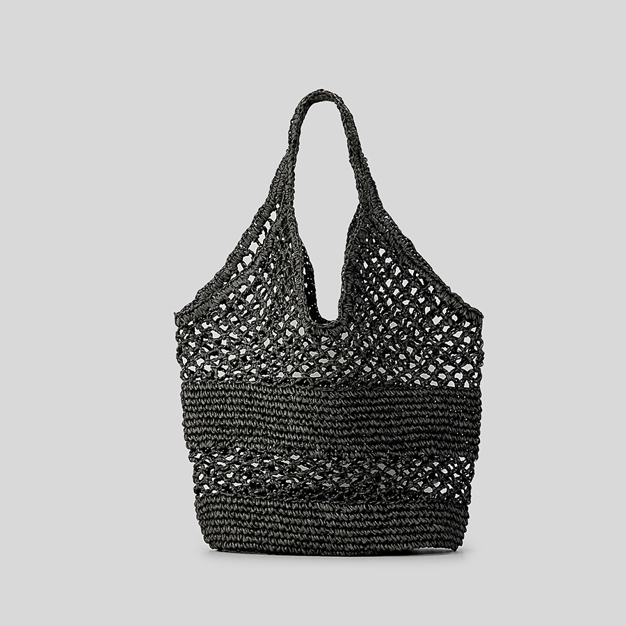 Handmade Straw Beach Bag Large Woven Tote Bag for Summer Travel & Everyday Style