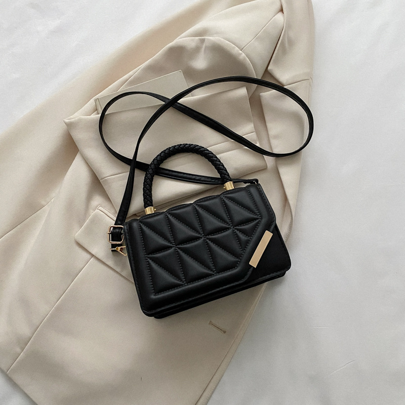 Plaid PU Leather Women's Crossbody Shoulder Bag Designer Style Purse