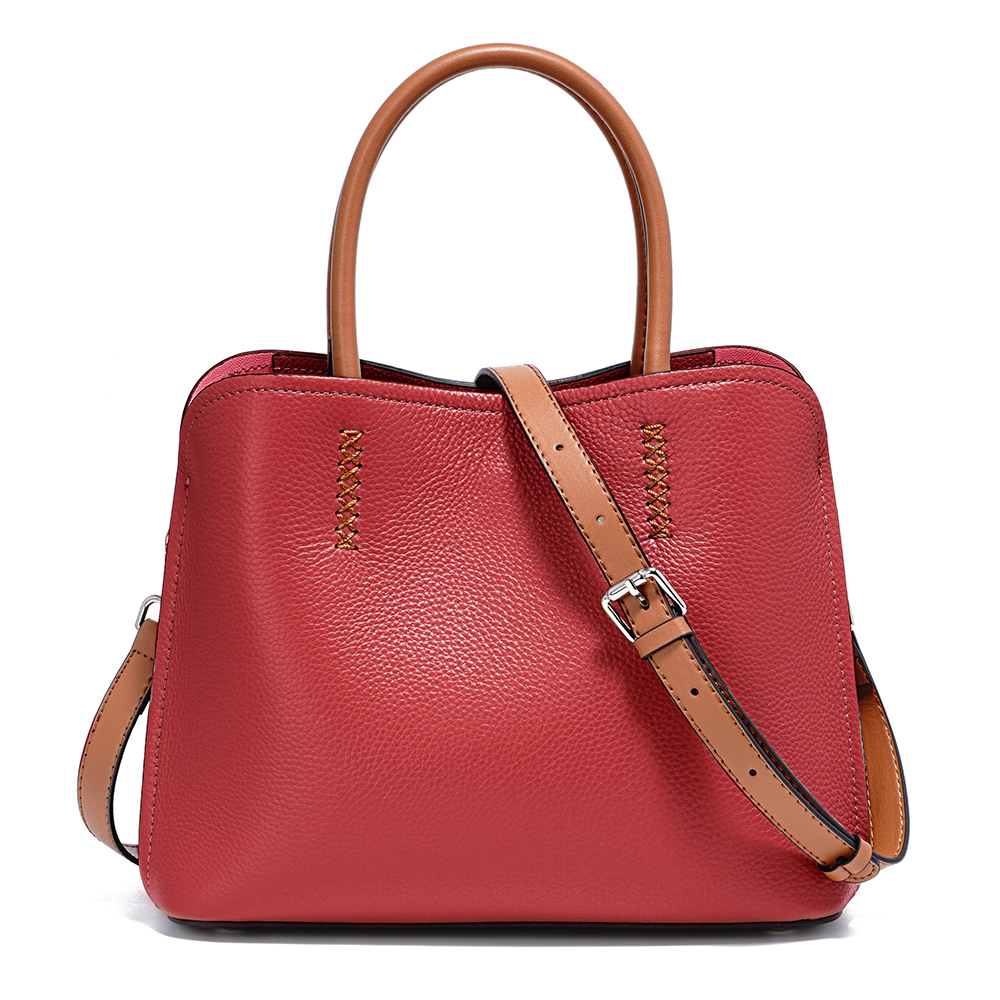 Zency Genuine Leather Tote Bag for Women Large Designer Shopper Shoulder & Crossbody Bucket Bag