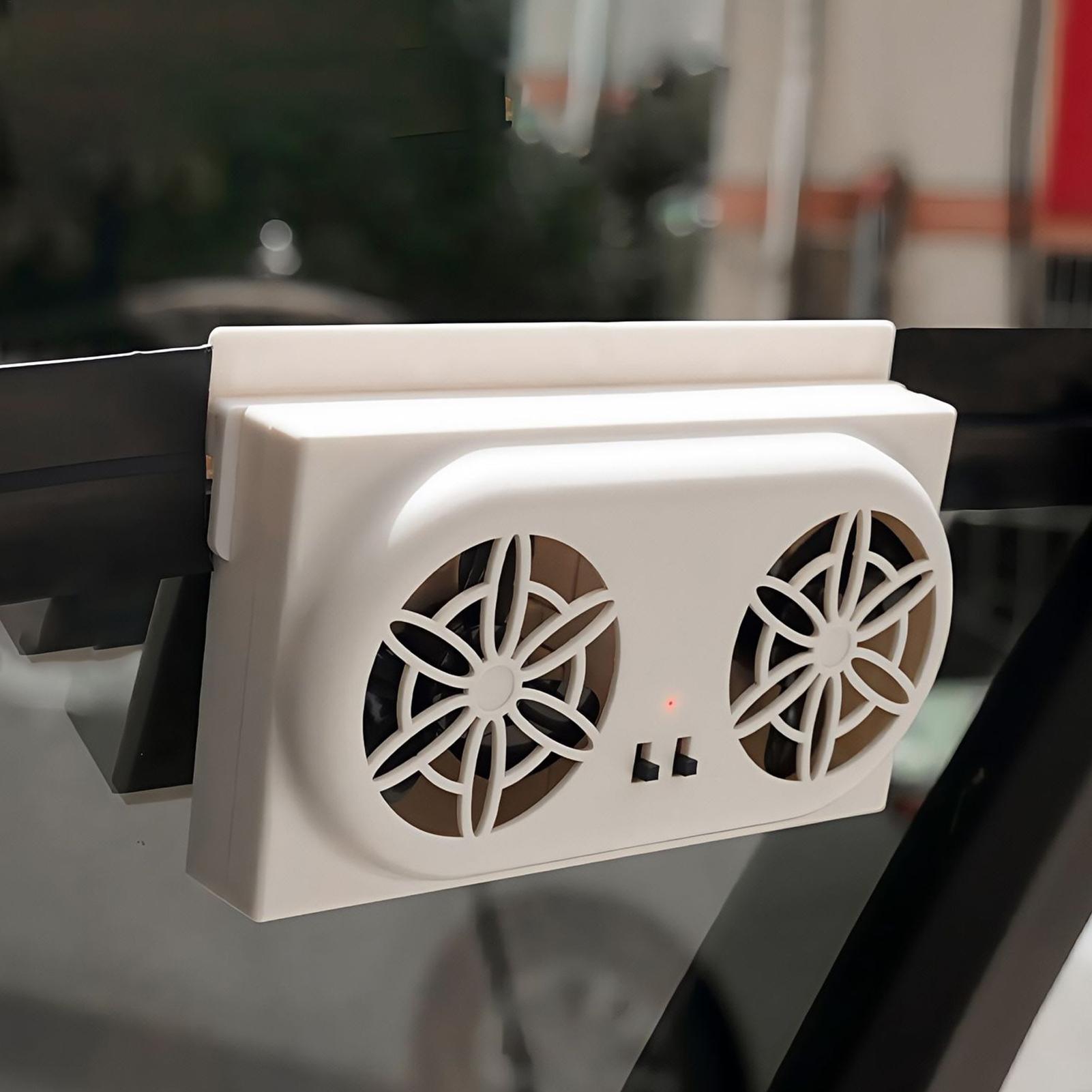 Solar Car Fan USB Rechargeable Car Cooling Fan with Solar Powered Air Vent