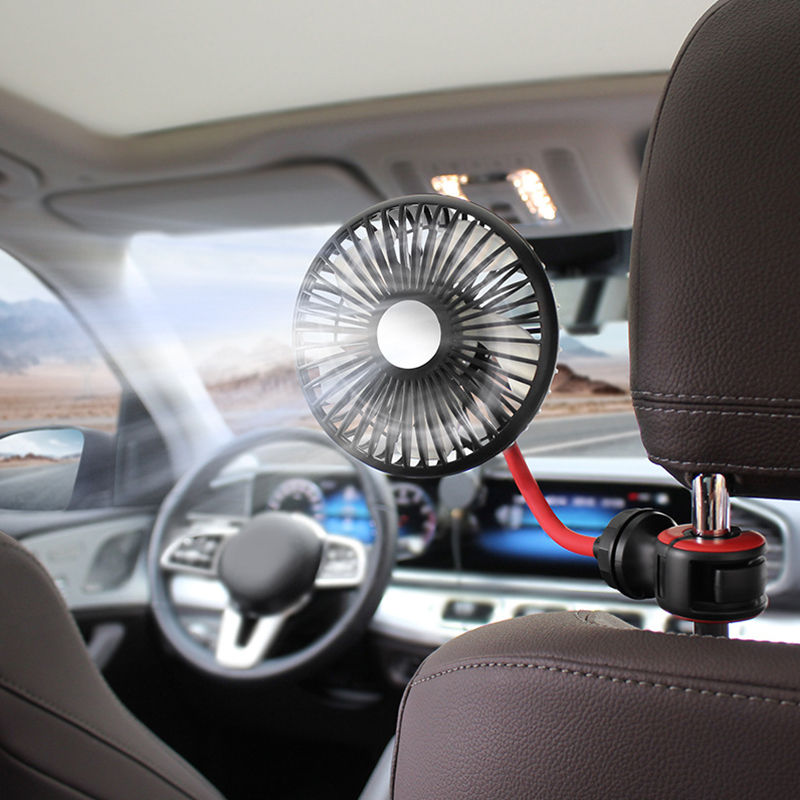 Car Back Seat Fan USB Speed Rear Seat Cooling Fan for Cars & SUVs