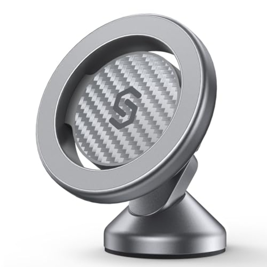 MagSafe Car Mount Magnetic Phone Holder with Rotation for Dashboard & Universal Smartphone Compatibility