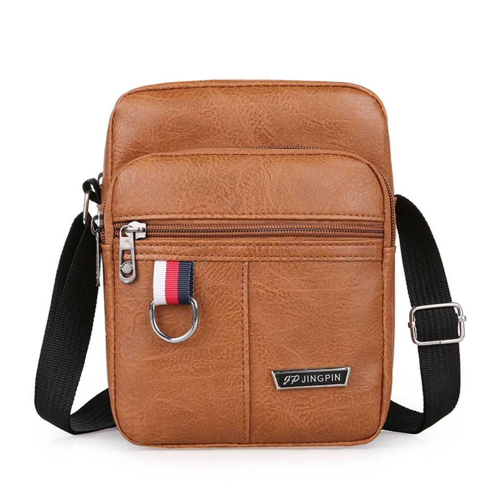 Urban Voyager Leather Messenger Bag for Men Large Capacity Men's Shoulder Bag Waterproof PU Leather