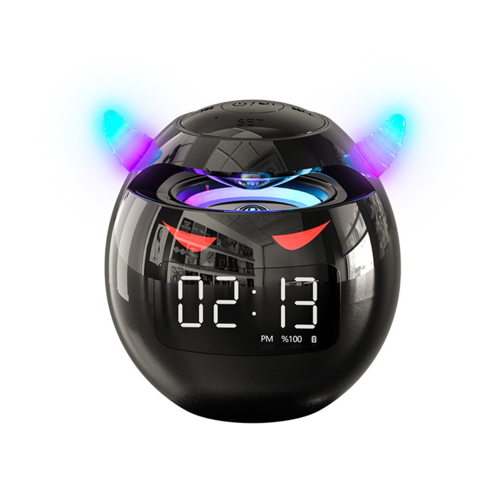 Bluetooth Speaker Alarm Clock with LED Digital Display Dual Alarm Portable Wireless Desk Clock