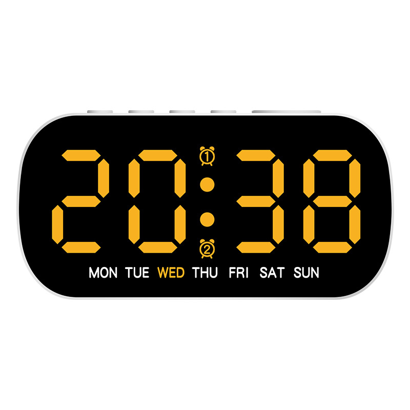 Digital LED Alarm Clock USB Powered Dual Alarm Clock with Temperature Display and Adjustable Brightness