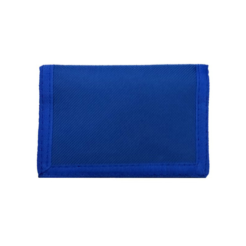 Slim Canvas Trifold Wallet with Zipper Coin Pocket and Card Holder