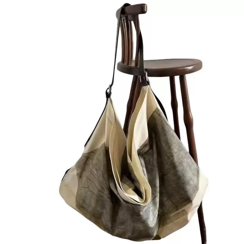 Large Capacity Printed Canvas Tote Bag for Shopping Travel and Everyday Carry