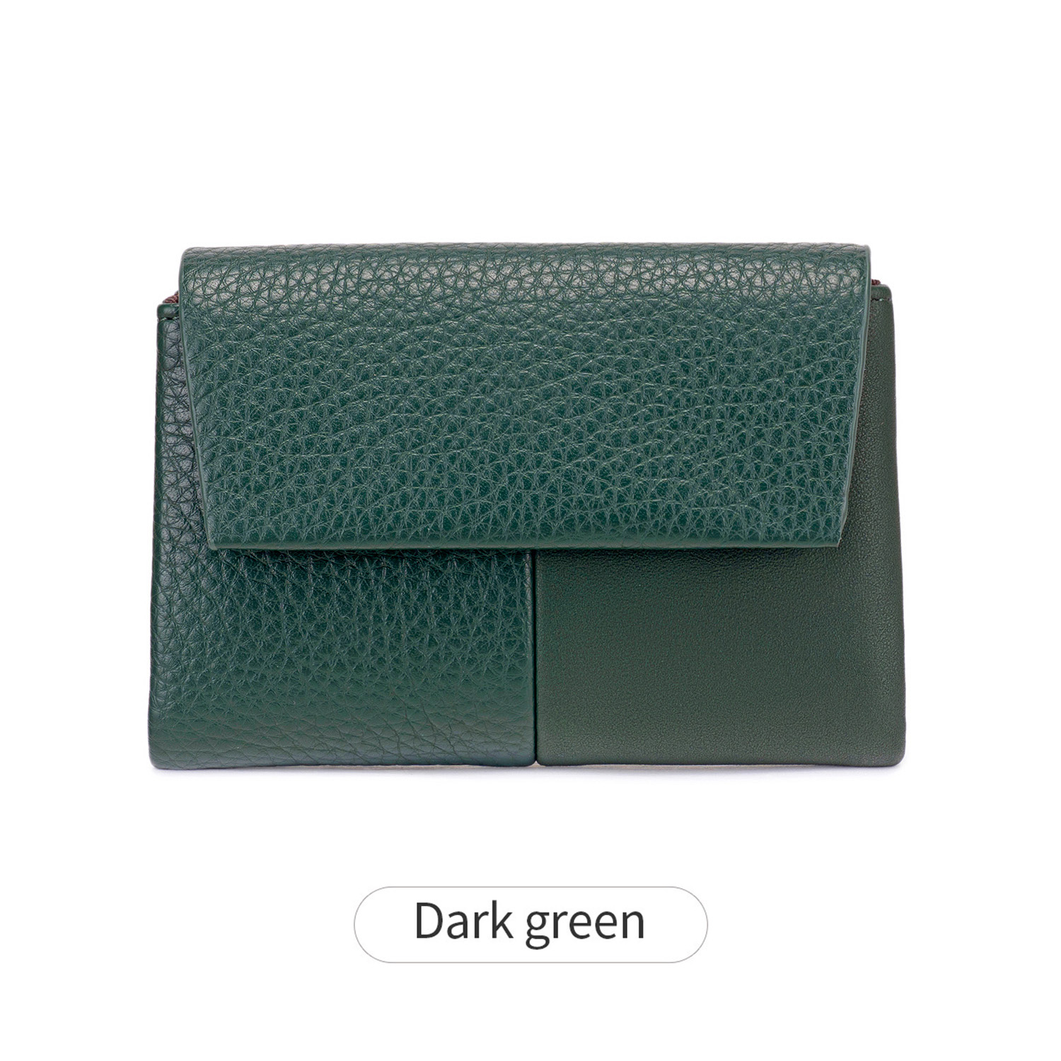 Tri Fold Wallet Large Capacity Card Holder with Zipper Coin Pocket