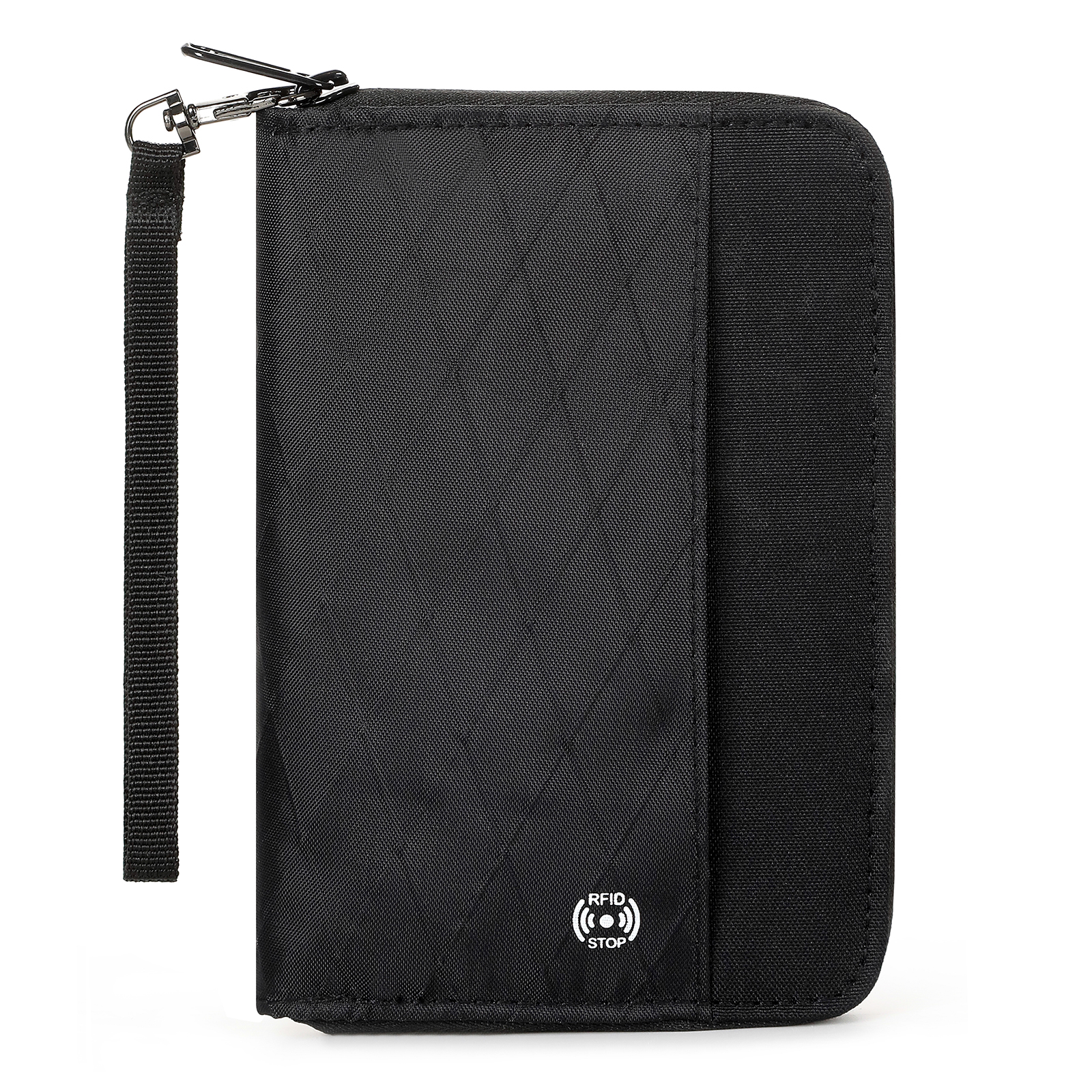 RFID Passport Holder Travel Wallet with Zipper Credit Card Organizer