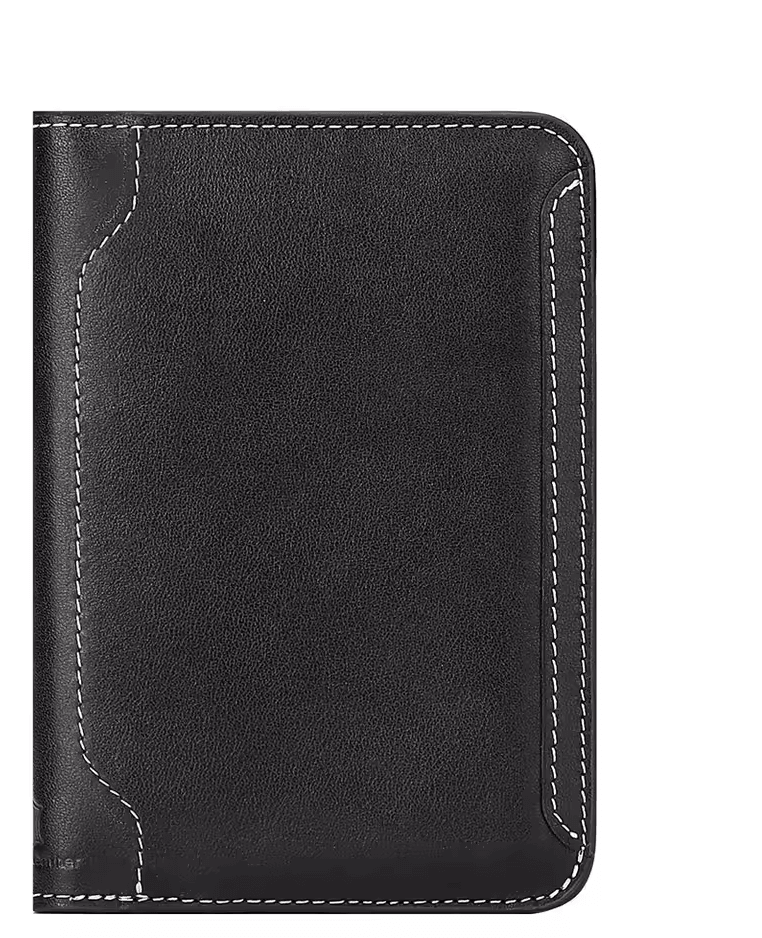Slim RFID Passport Holder Genuine Leather Travel Wallet