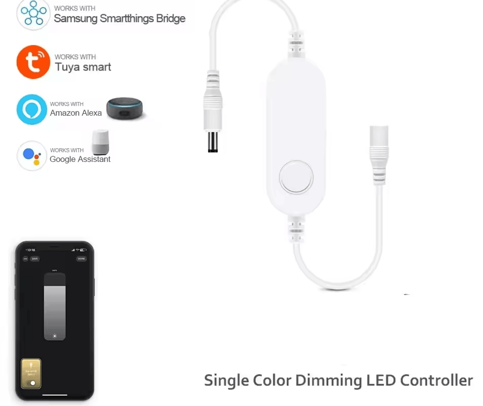 Smart LED Strip Dimmer Controller for RGB RGBW tecTuya Alexa SmartThings