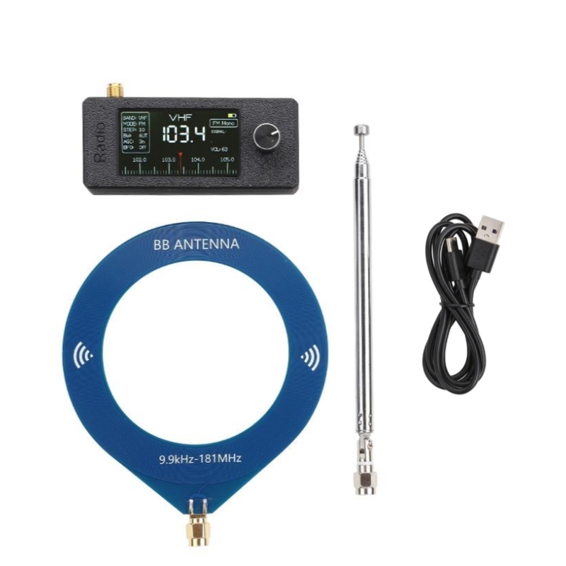ATS Mini Pocket SSB Radio Receiver with Dual Antenna and ESP32