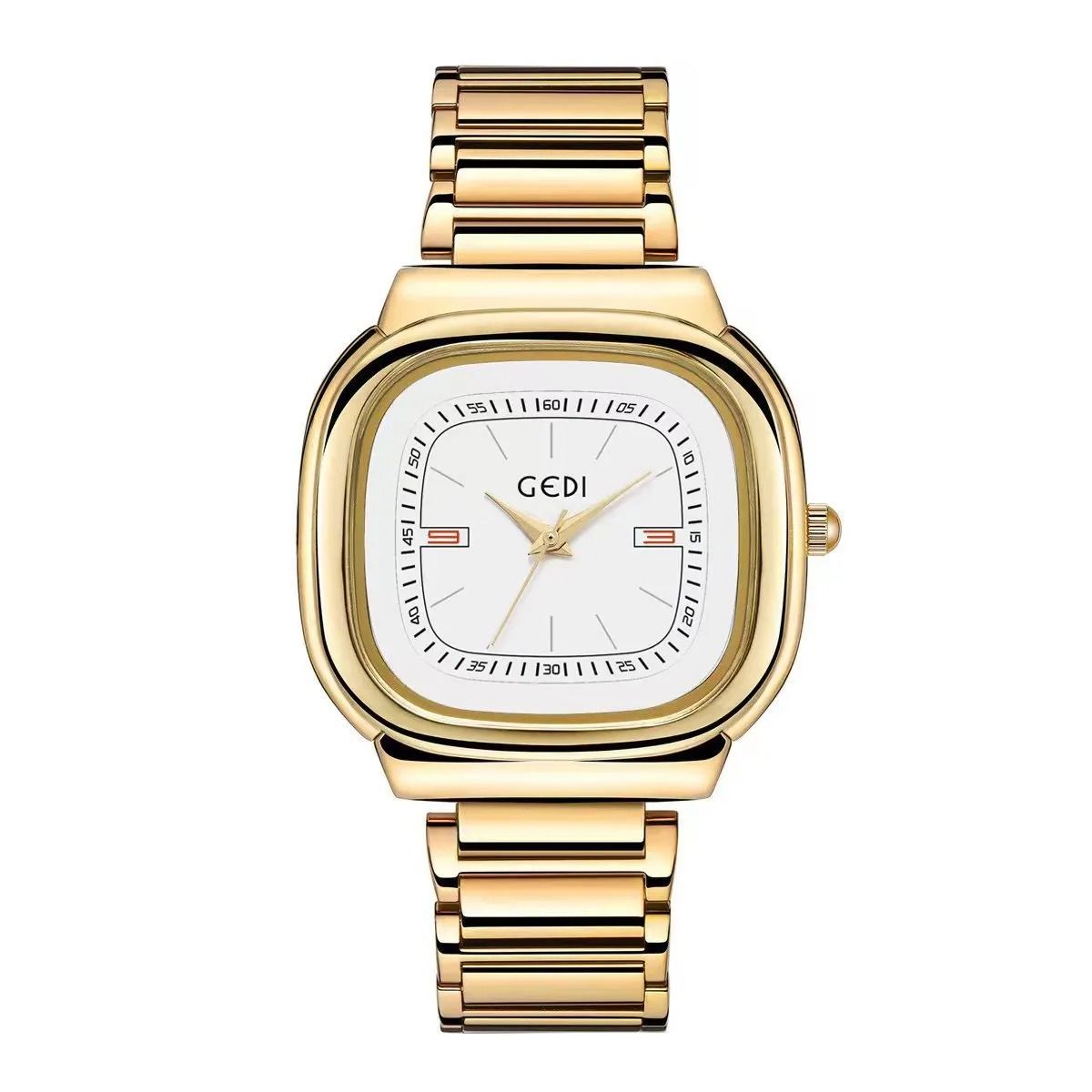 Square Womens Quartz Watch Waterproof Stainless Steel Dress Watch