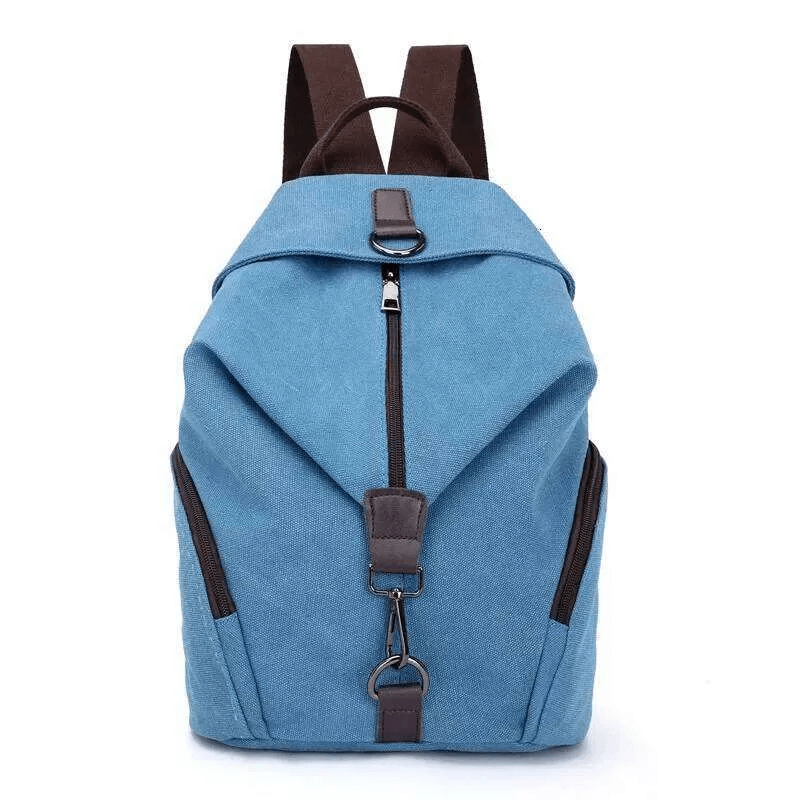 Women Canvas Casual Backpack Large Capacity Shoulder Bag for School Travel Daily Carry