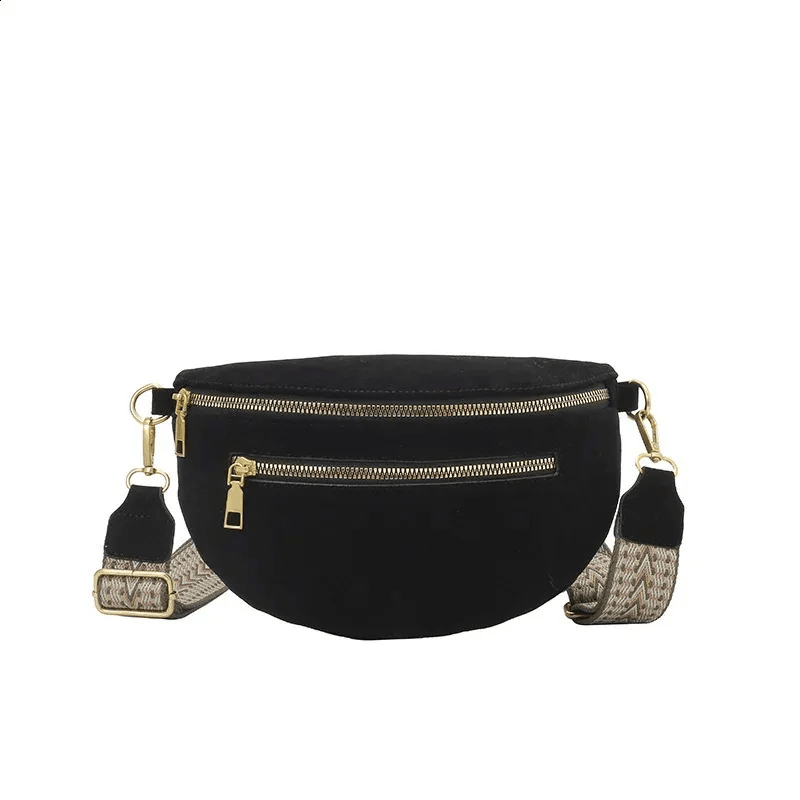 Vintage PU Leather Fanny Pack for Women Crossbody Waist Bag and Chest Pack
