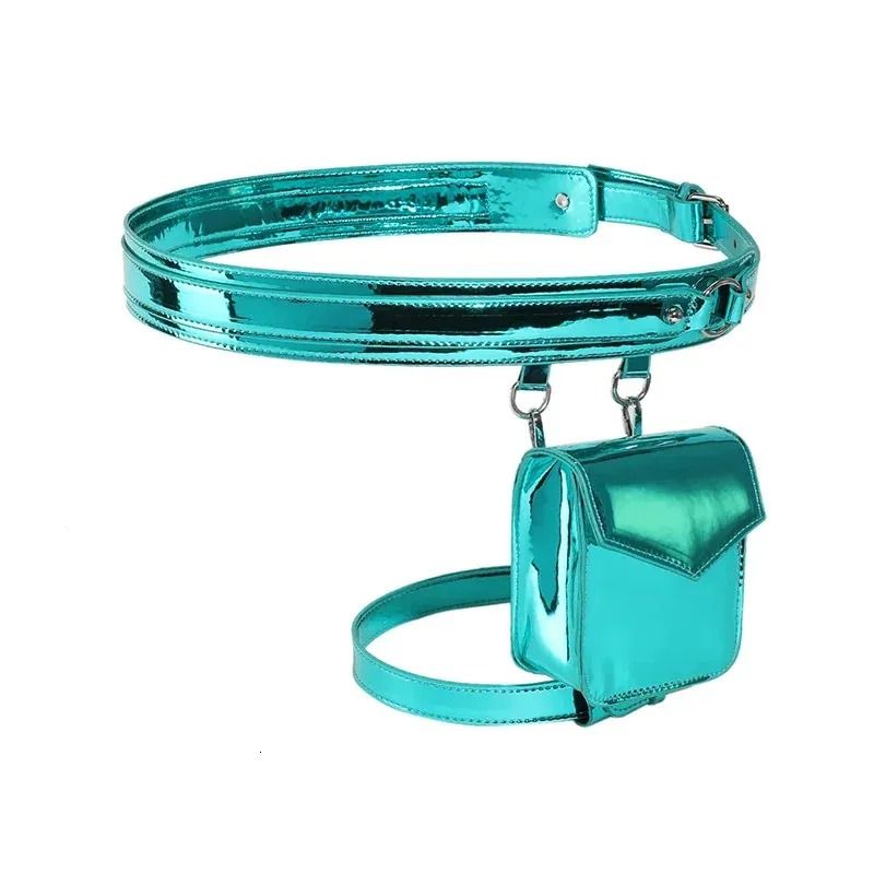 Women PU Leather Motorcycle Leg Bag Adjustable Thigh Bag Waist Pack
