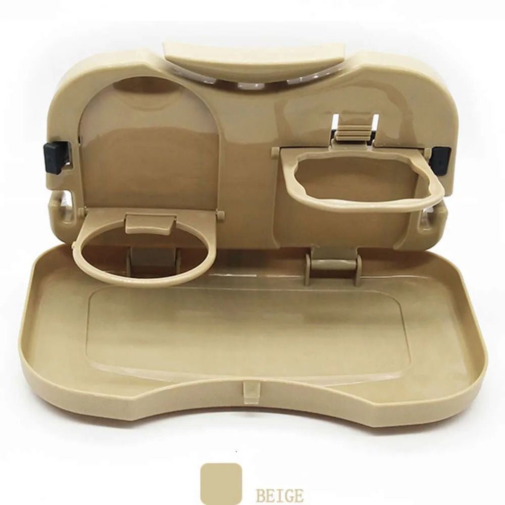 Foldable Car Back Seat Tray Universal Food Drink Phone Holder and Storage Organizer