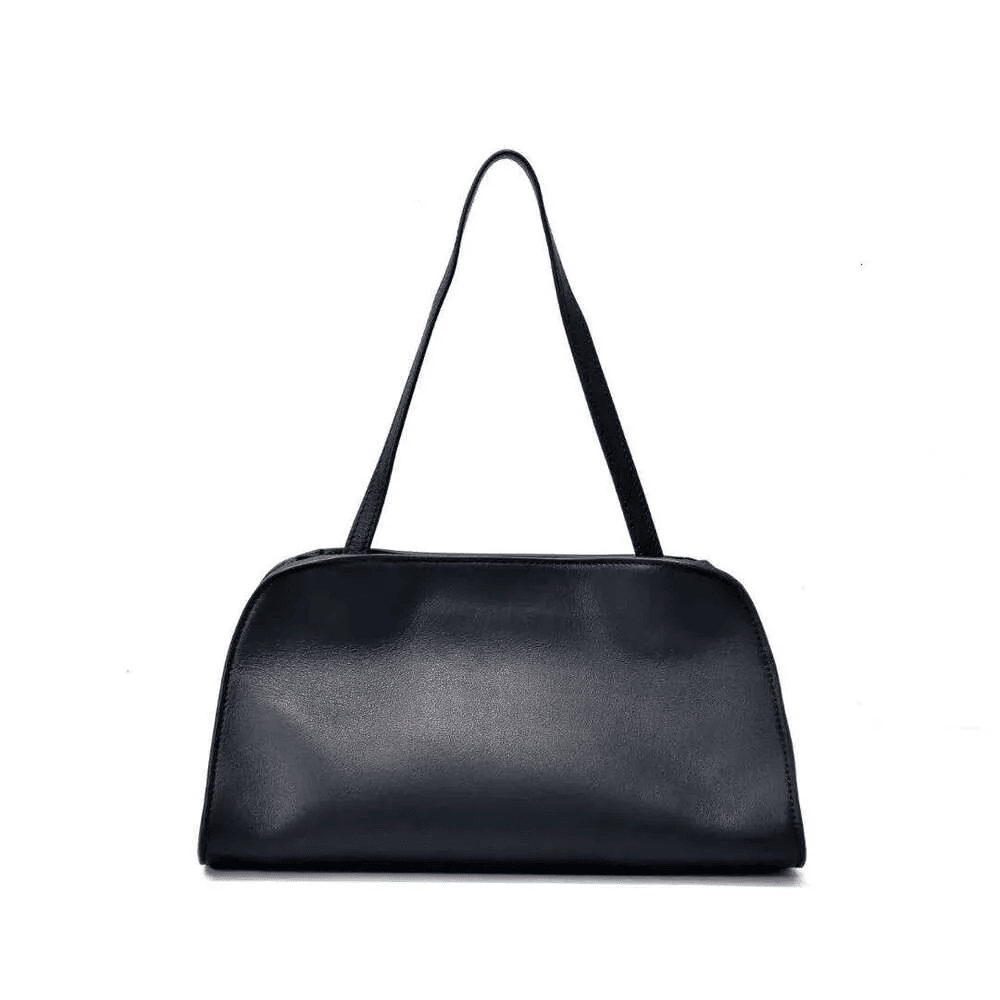 Genuine Leather Shoulder Bag for Women Minimalist Cowhide Crossbody Underarm Tote