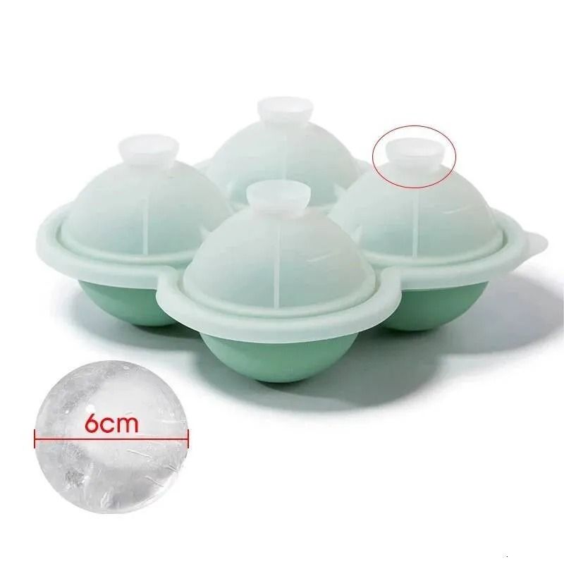 Large Silicone Ball Ice Mold Ice Cube Maker for Whiskey Cocktails and Juice