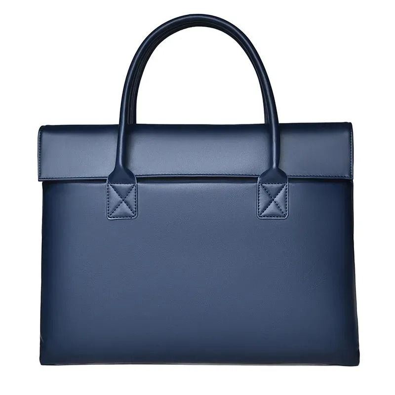 PU Leather Laptop Briefcase for Men and Women with Padded Laptop Compartment
