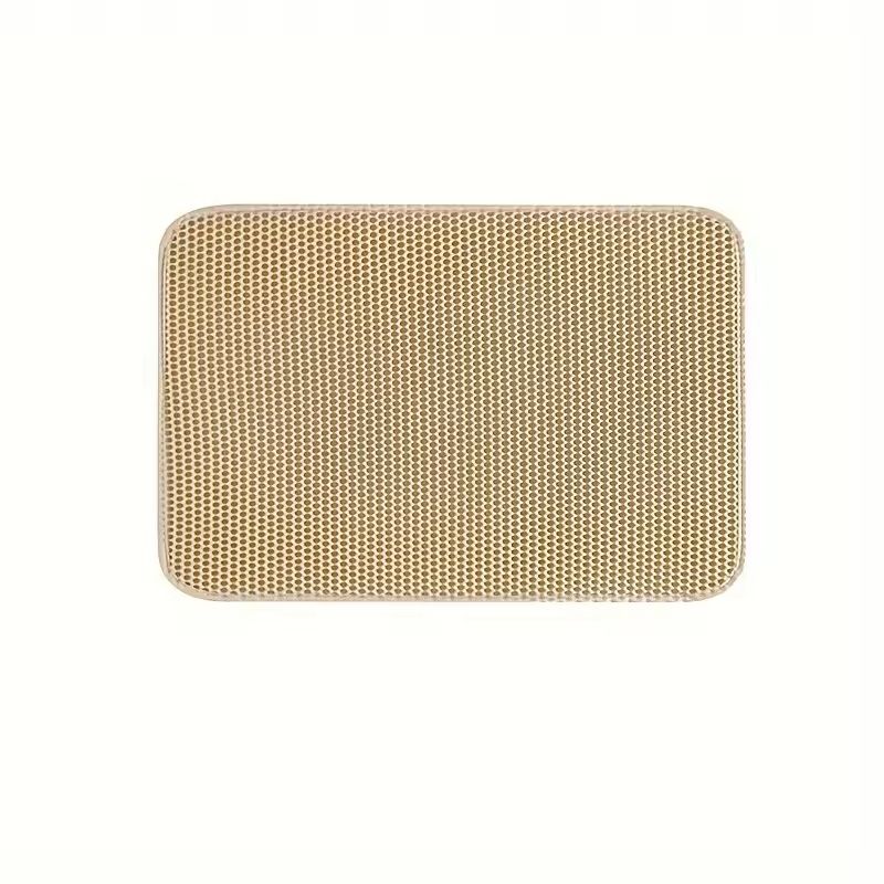Large Honeycomb Double-Layer Cat Litter Mat - Waterproof & Easy Clean