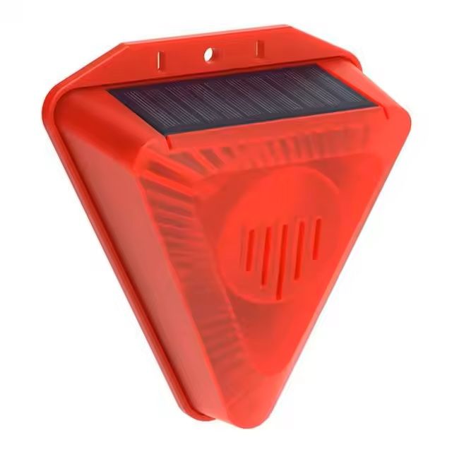 Solar Alarm Lamp Siren – Wireless Motion Sensor Outdoor 129dB Security Light with Waterproof Solar Charging