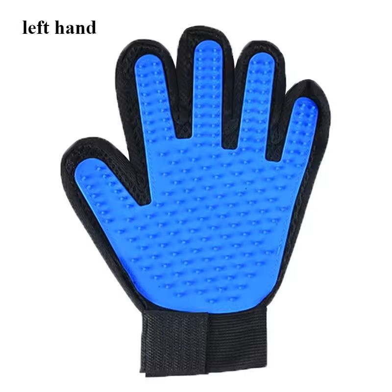 Pet Grooming Gloves – Hair Removal & Bathing Massage Gloves for Dogs and Cats