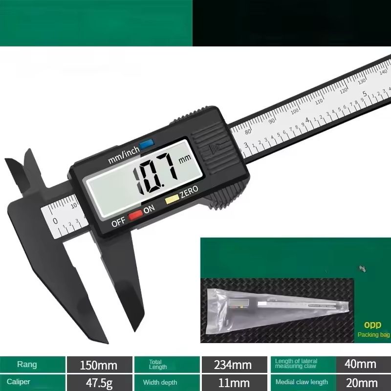 Plastic 150 mm Vernier Caliper – Compact Measuring Tool for | Inspire ...